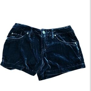 Free People Velvet Women's Shorts 25 Navy Blue